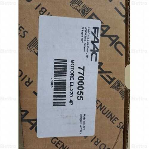 FAAC MOTORE 220V PER Modelli 400 402 422 560 580 593 595 (8 μF) FAAC 7700055